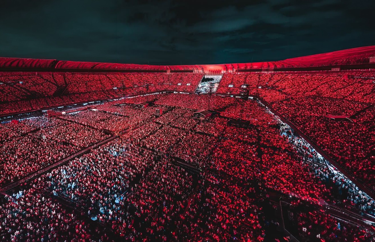 Red stadium