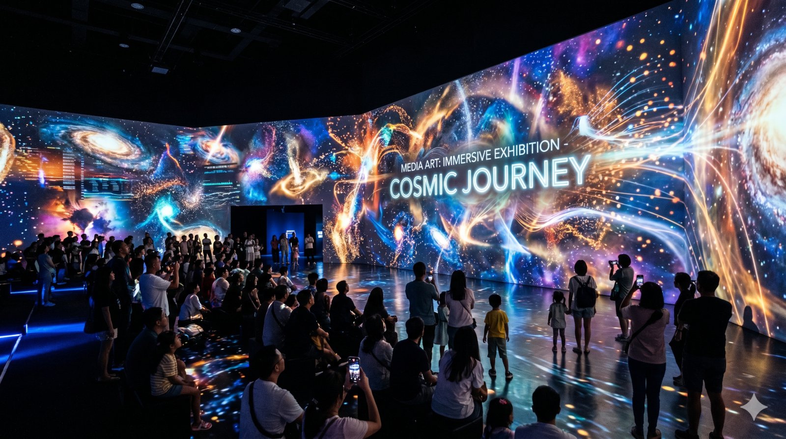 Immersive media art exhibition